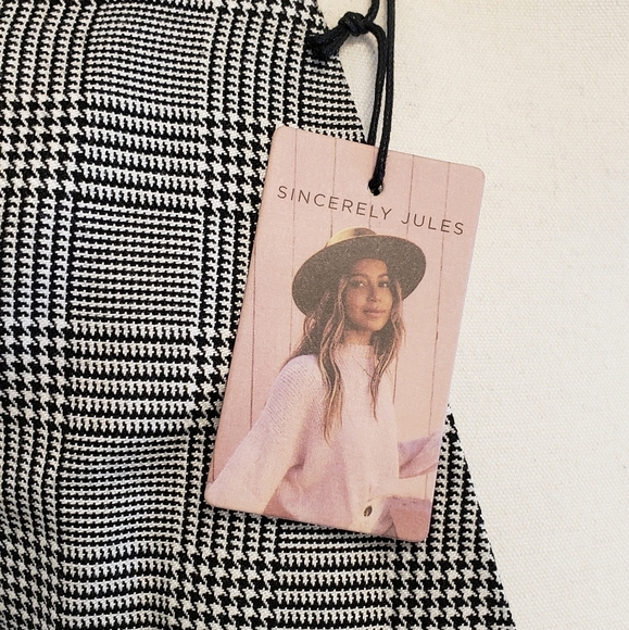 Sincerely Jules Houndstooth Open Vest - Picture 3 of 7